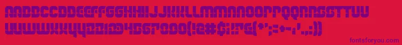 TheLightBrigade Font – Purple Fonts on Red Background