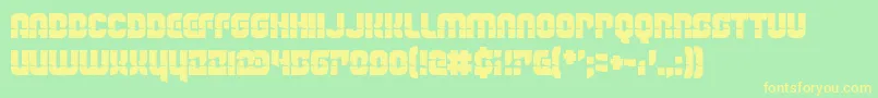 TheLightBrigade Font – Yellow Fonts on Green Background