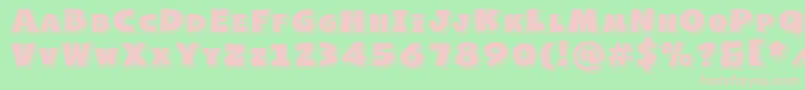 NaughtySquirrelShadowedDemo Font – Pink Fonts on Green Background