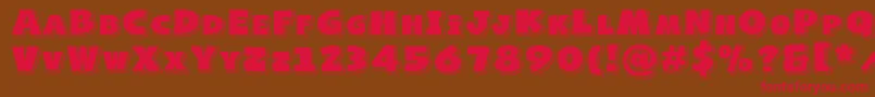 NaughtySquirrelShadowedDemo Font – Red Fonts on Brown Background