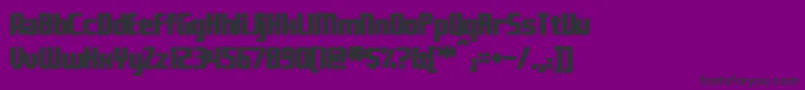 フォントFontanaBold – 紫の背景に黒い文字