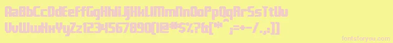 FontanaBold Font – Pink Fonts on Yellow Background