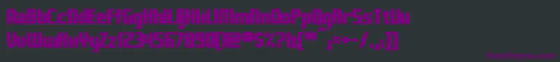 Шрифт FontanaBold – фиолетовые шрифты на чёрном фоне