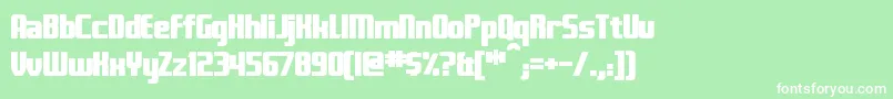 FontanaBold Font – White Fonts on Green Background