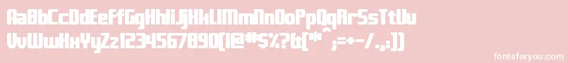 FontanaBold Font – White Fonts on Pink Background