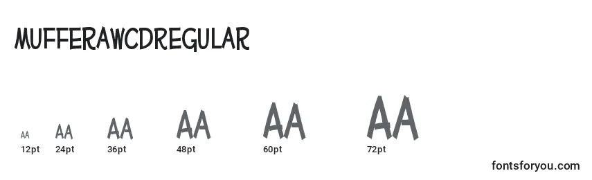 Размеры шрифта MufferawcdRegular