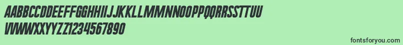UraeNium Font – Black Fonts on Green Background