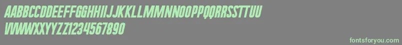 UraeNium Font – Green Fonts on Gray Background