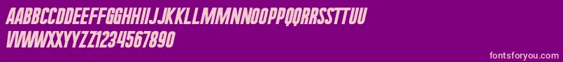 UraeNium Font – Pink Fonts on Purple Background