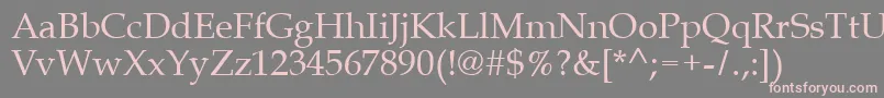 Queens Font – Pink Fonts on Gray Background