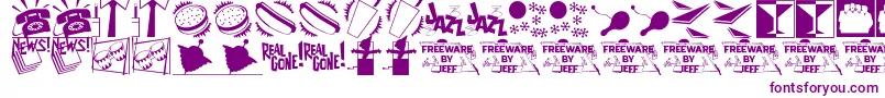 Nifty50sIcons2Jl Font – Purple Fonts on White Background