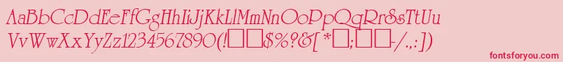 Agreveo Font – Red Fonts on Pink Background