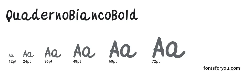 QuadernoBiancoBold Font Sizes