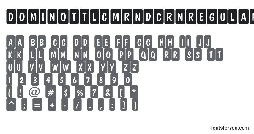 Czcionka DominottlcmrndcrnRegular – alfabet, cyfry, specjalne znaki