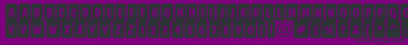 DominottlcmrndcrnRegular Font – Black Fonts on Purple Background