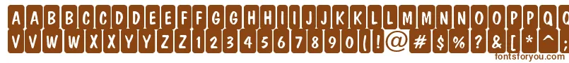 DominottlcmrndcrnRegular Font – Brown Fonts on White Background