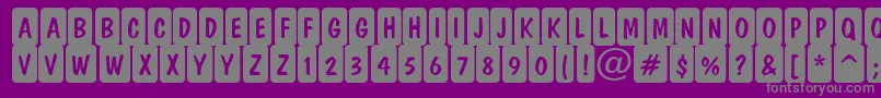 DominottlcmrndcrnRegular Font – Gray Fonts on Purple Background
