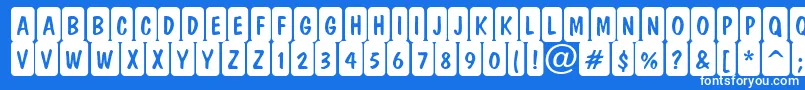 DominottlcmrndcrnRegular Font – White Fonts on Blue Background