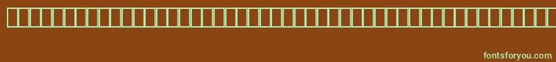 Шрифт MapinfoArrows – зелёные шрифты на коричневом фоне