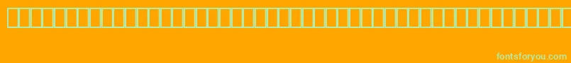 MapinfoArrows Font – Green Fonts on Orange Background