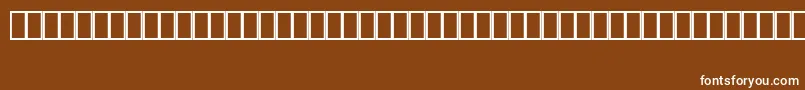 MapinfoArrows Font – White Fonts on Brown Background