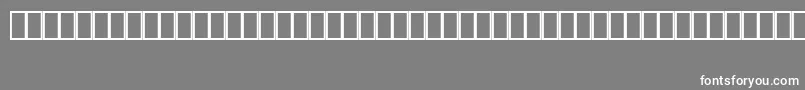 フォントMapinfoArrows – 灰色の背景に白い文字