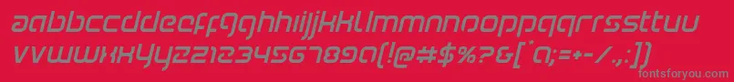 Youngerbloodital-Schriftart – Graue Schriften auf rotem Hintergrund