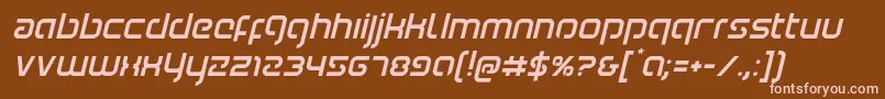 Youngerbloodital Font – Pink Fonts on Brown Background