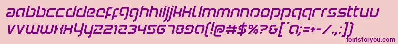 Weitere Informationen zur Youngerbloodital-Schriftart Youngerbloodital-Schriftart – Violette Schriften auf rosa Hintergrund