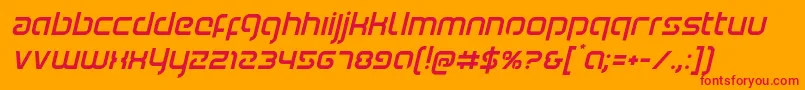 Youngerbloodital Font – Red Fonts on Orange Background