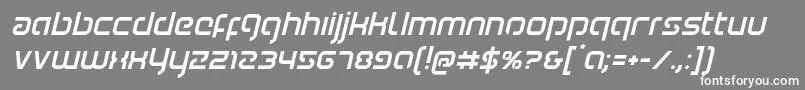 Youngerbloodital-Schriftart – Weiße Schriften auf grauem Hintergrund