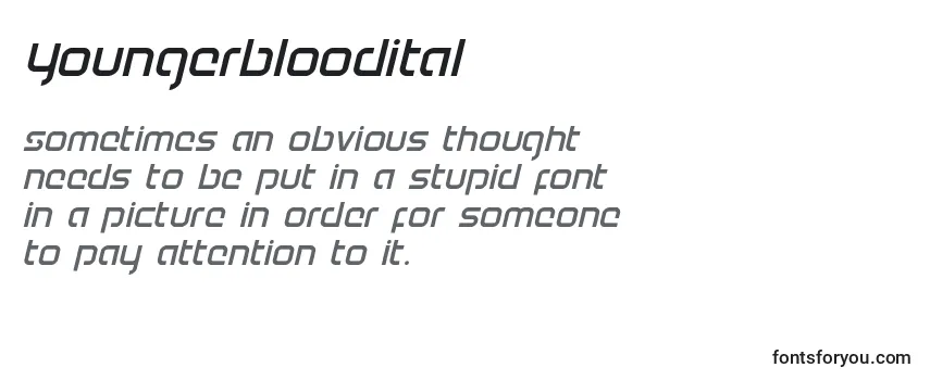 Youngerbloodital Font