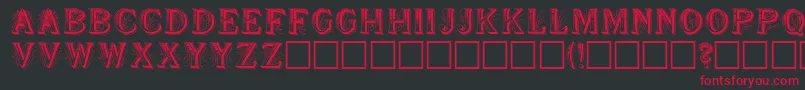 Showboa Font – Red Fonts on Black Background