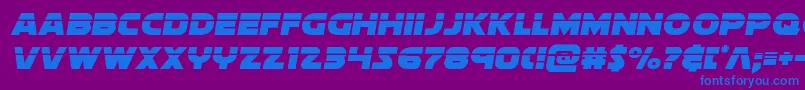 Soloistlaser Font – Blue Fonts on Purple Background