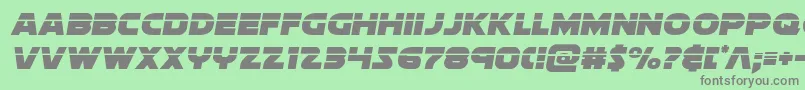 Soloistlaser Font – Gray Fonts on Green Background