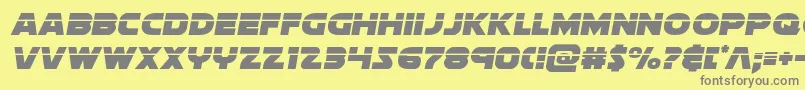 Soloistlaser Font – Gray Fonts on Yellow Background