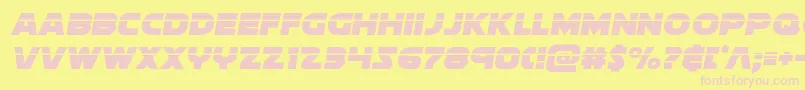 Soloistlaser Font – Pink Fonts on Yellow Background