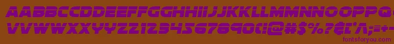 Soloistlaser Font – Purple Fonts on Brown Background