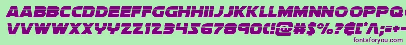 Soloistlaser Font – Purple Fonts on Green Background