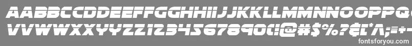 フォントSoloistlaser – 灰色の背景に白い文字