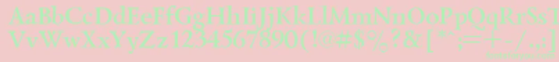 LazurskyBold.001.001 Font – Green Fonts on Pink Background