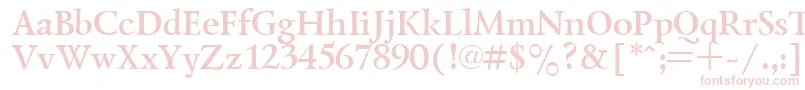 LazurskyBold.001.001 Font – Pink Fonts on White Background