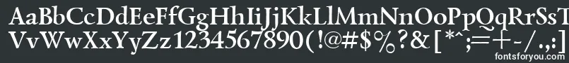 Шрифт LazurskyBold.001.001 – белые шрифты на чёрном фоне