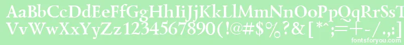 LazurskyBold.001.001 Font – White Fonts on Green Background