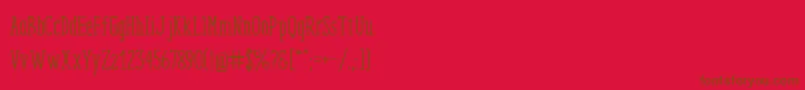 EnyoSerifMedium Font – Brown Fonts on Red Background