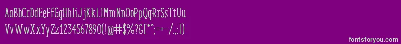 Police EnyoSerifMedium – polices vertes sur fond violet
