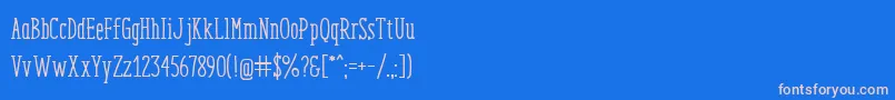 Шрифт EnyoSerifMedium – розовые шрифты на синем фоне