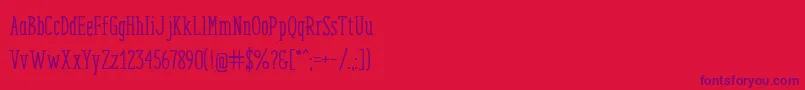 EnyoSerifMedium Font – Purple Fonts on Red Background