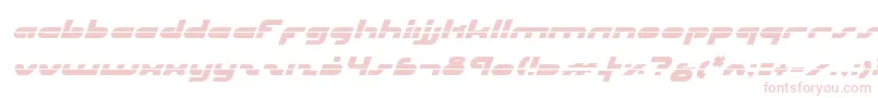 UniSolLaserItalic-fontti – vaaleanpunaiset fontit