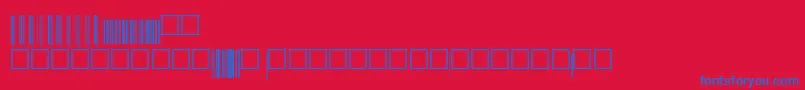 V200018 Font – Blue Fonts on Red Background